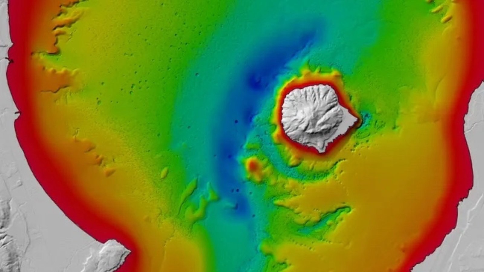 Magnetic Anomaly beneath New Zealand Lake